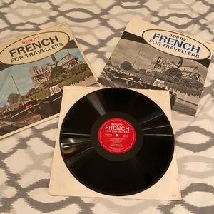 Berlitz French for travelers, long play vinyl recording with complete script i